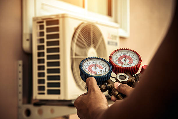 Professional Emergency Hvac technician working in Aston, PA